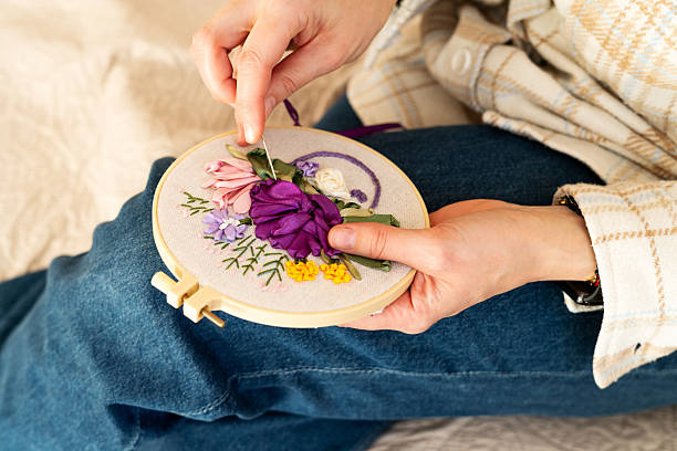 Embroidered napkins collection